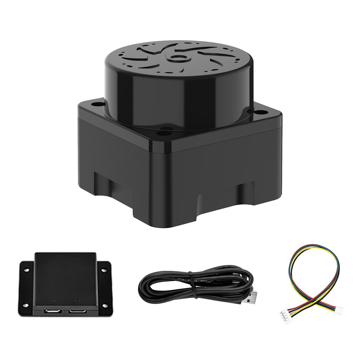 Yahboom YDLIDAR Tmini Plus TOF Ranging Ridar 360° Scanning Distance 12M Sampling Rate 4000/s 360°Omnidirectional Scanning 12Hz Sampling Frequency Adjustable Scanning Frequency