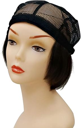 Amazon Co Jp 毛付インナーキャップ前髪無mc 01b 医療用 ショート 人毛100 S M 52cm 56cm H5 自然な茶色 全頭脱毛 抗がん剤脱毛 円形脱毛 ライツフォル ビューティー