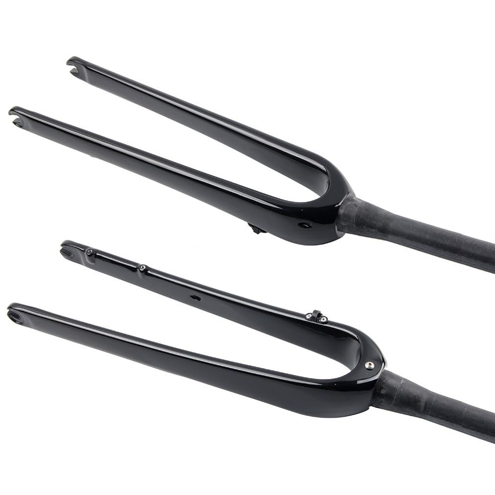 Fourche Rigide Carbone Pour Vélo Route, Gravel, Cyclocross 700C - Frein Disque, Tube Droit