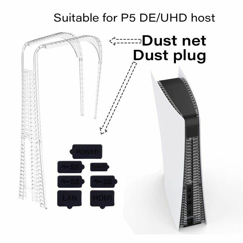 New World Dust proof kit for PS5,Dust Protector for PS5, Silicone Soft Rubber Dust Proof Plug kit for PS5 (B0BXHJ6NWL) Amazon Price History, Amazon Price Tracker