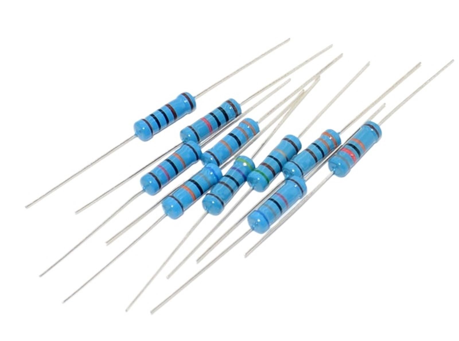 RISWEKFW 10pcs 3W 8.2R 82R 820R 8.2K 82K 820K 8R2 82 820 R K Ohm Accuracy 1% Five-Color Ring Resistance 0.1R-910K Metal Film Resistor(MF 3W 300K 10pcs)
