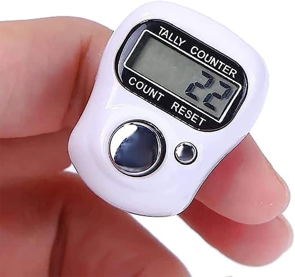 GLUN® Multiuse Finger Jaap Counter Portable Hand Finger Counting Machine Digital Head Electronic Tally Counter Pack of 1