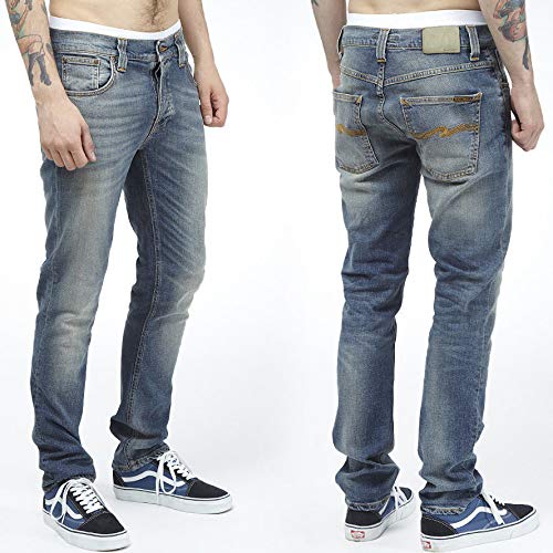 Nudie Jeans Men's Grim Tim Jean in Crispy Used