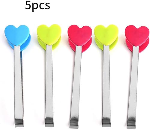 Miniatura 8 de Pinzas para alimentos en forma de mano, pinzas de silicona de acero inoxidable, mini pinzas coloridas para niños para servir alimentos, cubitos de