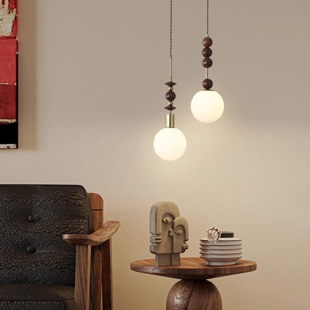 Lampadario a sospensione industriale a 1 luce, lampadario globo