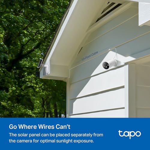 Image of Tapo MagCam 2K+ Outdoor Wireless Security Camera - Battery Power with Solar Charging, Magnetic Mount, Person /Vehicle Detection, Subscription-Free Local Storage or Optional Cloud, Works with Alexa