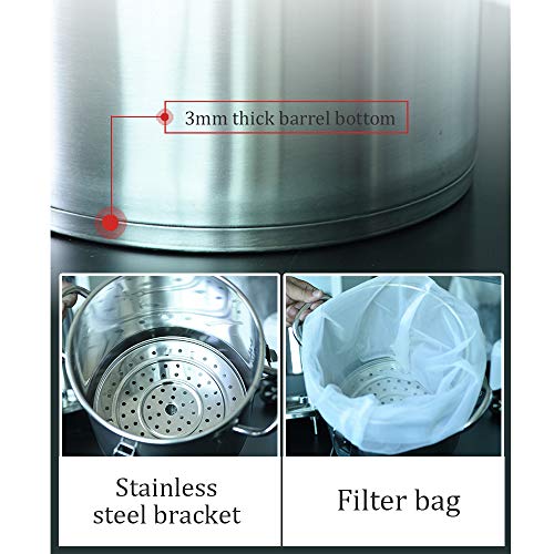 Yuewo New 33L/8.7Gal Adjustable Fragrance Water Distiller Ethanol Copper Still Home Brewing Kit For Home Countertop Distilled Water #TOP4