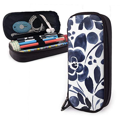 Preisvergleich Produktbild Multifunktionales Federmäppchen aus Kunstleder, mit Reißverschluss, großes Fassungsvermögen, für Reisen, Make-up-Tasche für Studenten, Erwachsene, Bürobedarf