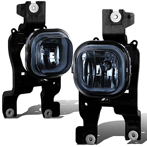 Auto Dynasty Compatible with Ford Super Duty Pair of Bumper Driving Fog Lights (Smoke Lens)