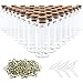 Produktbild SUPERLELE Glasflaschen mit Korken, 48 Stück 20 ml, Mini-Glasflaschen, Korkengläser mit 48 Augenschrauben, 3 Trichter