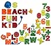 CoolSand Learning Sand Molds and Tools Kit (44 Pcs) - Works with All Other Play Sand Brands - Includes: 26 Alphabets, 15 Numbers and Math Signs, and 8 Creative Parts - Sand Not Included