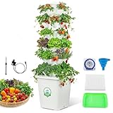 Huanyu 水耕タワー 水耕栽培システム 30ポッド 野菜植物塔 10L水タンク 6層 タイマー付き 水耕タワーガーデン 果物/野菜用 省スペース 自動水循環システム ガーデニング愛好者向け 家庭菜園 日本語取扱説明書