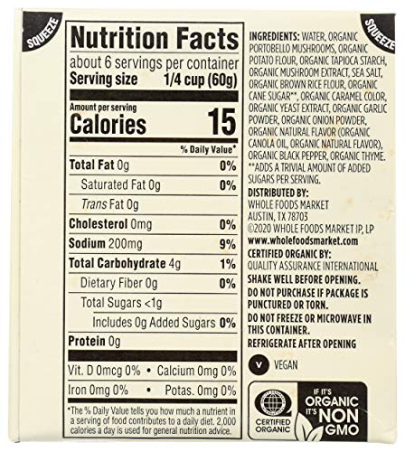 Image of 365 by Whole Foods Market, Gravy Mushroom Organic, 12 Ounce (Pack of 4)