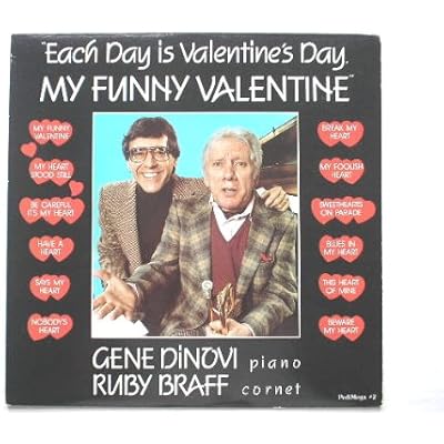 Braff, Ruby My Funny Valentine LP Pedimega PMR2 EX/EX 1985 Canadian pressing with Gene Divony on piano