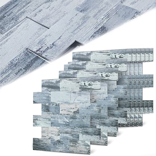 Aufun Fliesenaufkleber 30cm x 30cm,10 Stück Küche Bad Metro Fliesen PVC Klebefliesen Mit Selbstklebendes Wasserdichtes, Wandfliesen Dekor (Tye C)