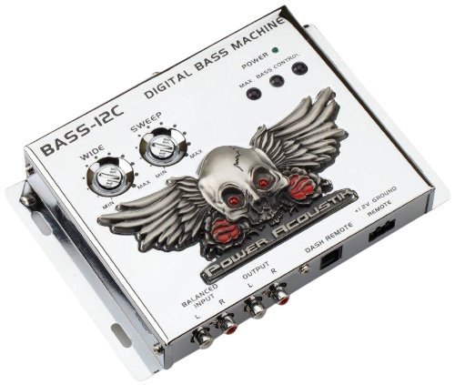 Power Acoustik BASS-12C Digital Bass Restoration Proccessor with Two Knob Remote Control