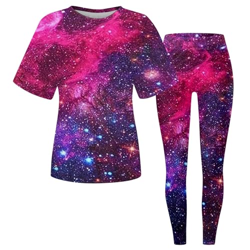 Ensemble imprimé étoiles bleu XXL haut tunique et legging décontracté pour bébé