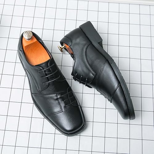 Oxfords Men's Vintage Business Formal Shoes Classic Leather Lace Up Uniform Suit Wedding Party Party Dress Derby Shoes3