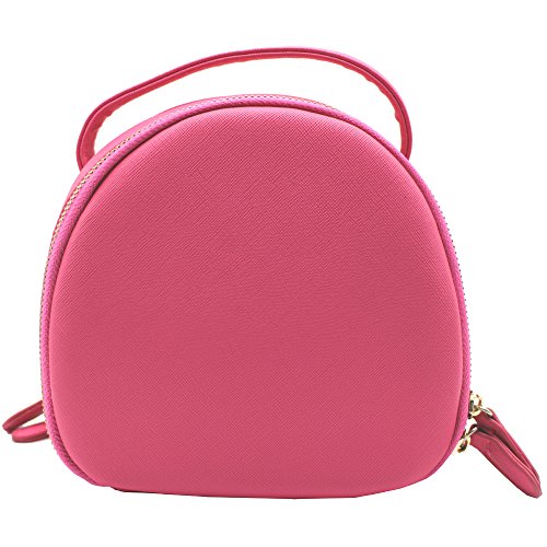 Shaveh PU Leather Single shoulder Camera Bag Case with adjustable Shoulder Strap for Fujifilm Instax Mini 7s, Mini 8, Mini 9, Mini 25,Mini 70, Mini 90 Instant Cameras and Polaroid Instant Camera(Pink)