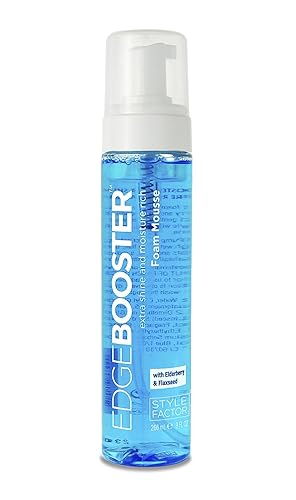 Miniatura 6 de Style Factor Edge Booster Extra Shine Foam Wrap - Mousse de espuma rica en humedad, 9 onzas (con manteca de karité y aceite de ricino negro