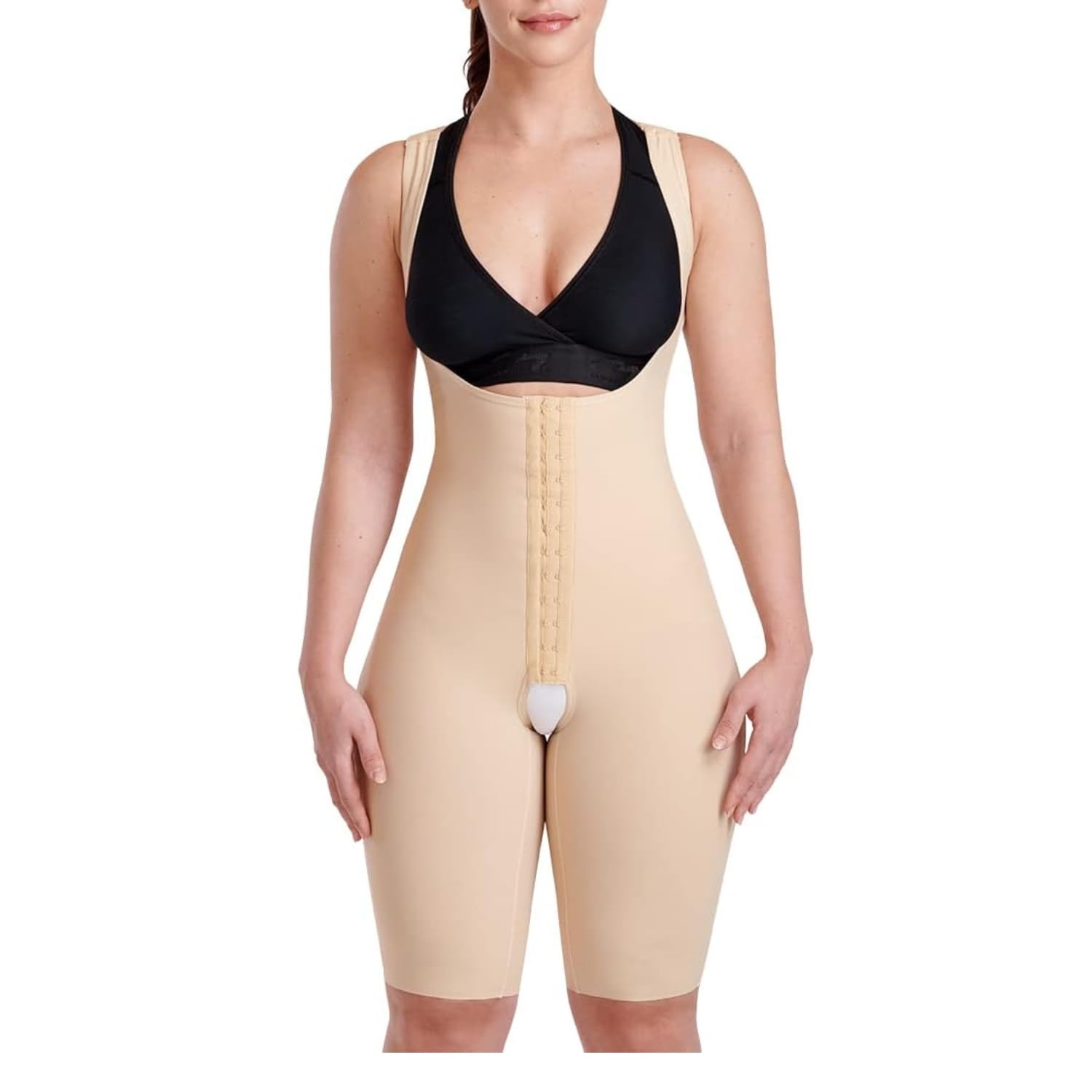 Short Length Female Curves Bodysuit with Hidden Reinforcement Panels