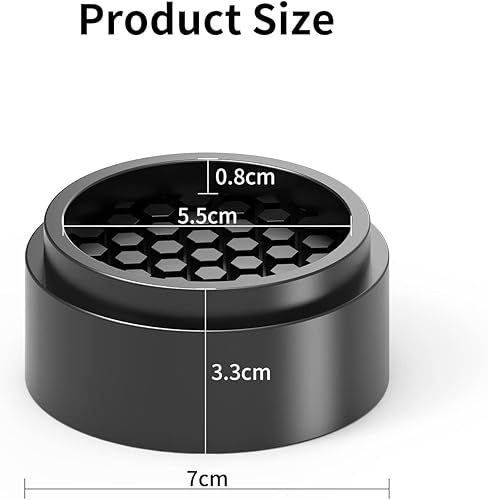 Miniatura 2 de Ezprotekt Elevadores de muebles redondos ajustables de 1 pulgada, elevadores apilables para muebles que crean una altura adicional de 1, 2 o 3