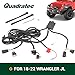 Quadratec Plug & Play Tow Hitch Wiring Harness - Fits Jeep Wrangler JL, JLU 2018-2023 - No Cutting or Splicing Required - Compatible with Factory & Aftermarket Hitches