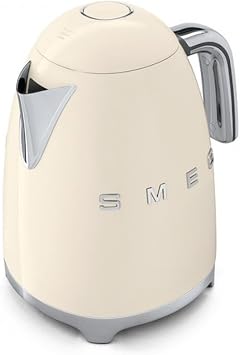 Smeg KLF03CRUK 50's Retro Style Aesthetic Cream Kettle - 1.7 L