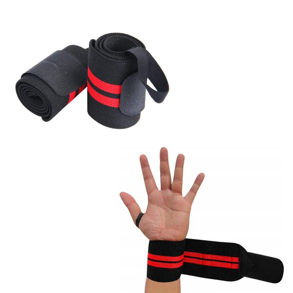 fit div™ wrist wraps with thumb loop for weightlifting, powerlifting, gym, excercise and crossfit - wrist support band for men and women