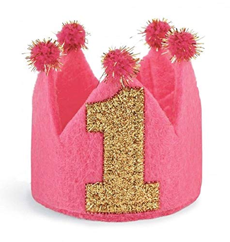 Mud Pie Baby Girls' Princess Rain Hat, Pink/White, 12 18 Months