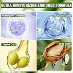 18 Pairs Moisturizing Foot Masks with Shea Butter, Jojoba Oil, Vitamin E & Urea, Intensely Hydrating Foot Mask For Dry Cracked Feet, Moisturizing Socks for Cracked Heel Treatment - Image 4