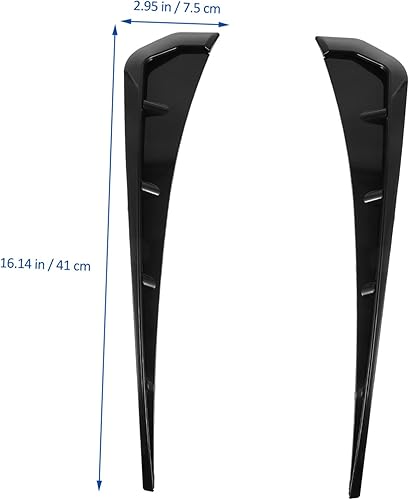 Miniatura 2 de 1 par de etiqueta de ventilación lateral del lado del coche de flujo de aire decoración durable ABS material