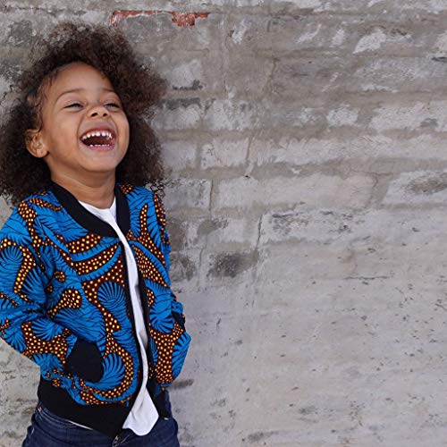Fall Jacket for Toddler Girl Boy Toddler Autumn African Coat Warm Windproof Outwear Jacket Kids (Dark Blue, 4-5 Years)3