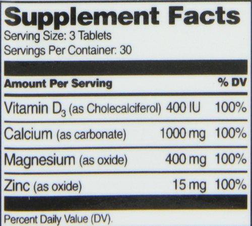 21St Century Cal Mag Zinc +D Tablets, 90 Count (Pack Of 2) #TOP3