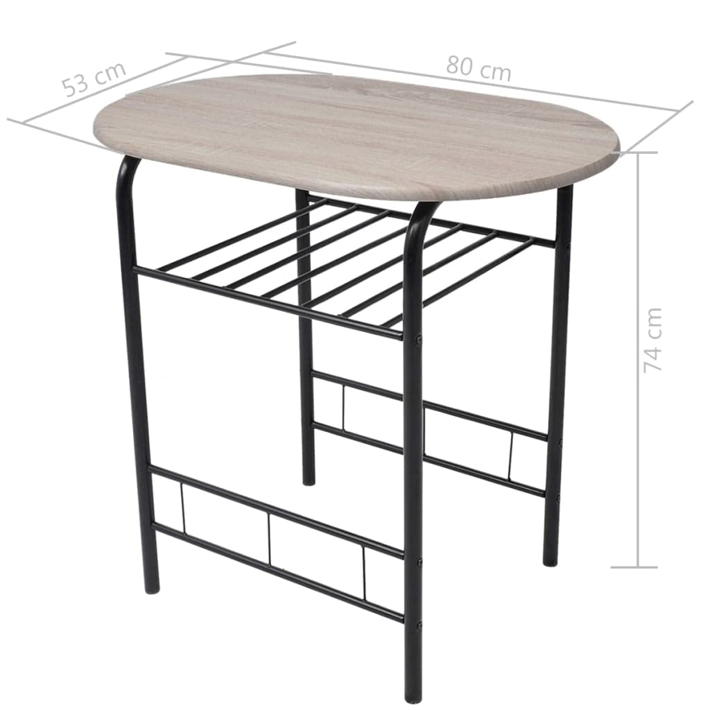 vidaXL Bartisch Barhocker Bar Set Tresentisch Küchentisch Stehtisch Barstuhl