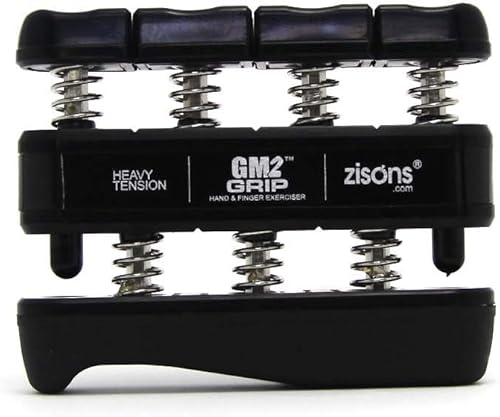 Miniatura 7 de GM2 Ejercitador de agarre, ejercitador de mano, ejercitador de dedos. 9 libras (negro) 7 libras (rojo) 5 libras (azul)