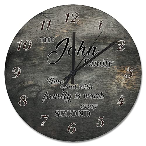 Horloge murale pour salon lisible et sans tic-tac