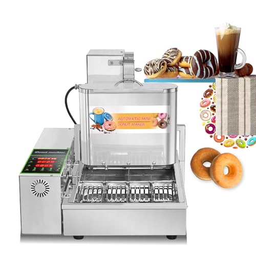 Image of Kolice Commercial 4 Rows Automatic Donuts Machine Integrates Donut Forming, Dripping, Frying, Flipping, Collecting,Counting and Outputting Into One,Auto Frying Donuts Maker