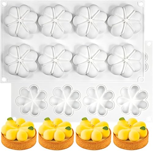 Molde de silicona para donas de flores, molde para pastel de fondant, herramientas para hornear de chocolate, accesorios de decoración de pasteles