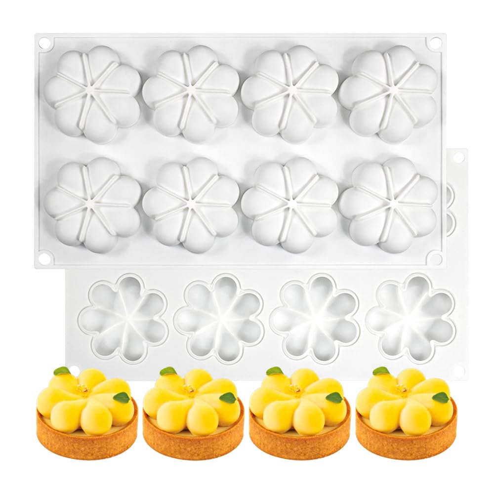 Moule en silicone fleur pour beignets et gâteaux de 30 x 17,5 cm
