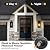 16-inch Dusk to Dawn Outdoor Wall Light Fixture, Large Black Exterior Wall Lantern Waterproof, Farmhouse Porch Sconce Lighting, Modern Wall-Mounted Outside Lights for House Garage, Patio Lamp, 2 Packs