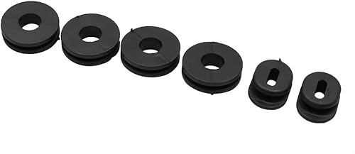 uxcell 6 piezas de repuesto de goma negra para Suzuki GS125