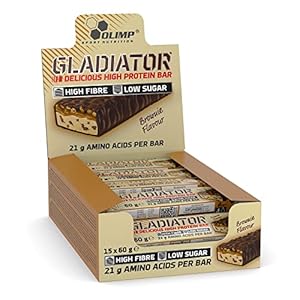 Olimp Gladiator Protein Riegel Brownie - 15 Stück