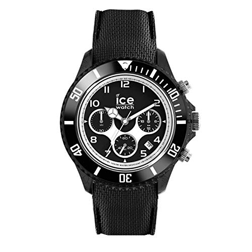 ICE-WATCH - ICE dune Black, Reloj negro para Hombre con Correa de silicona - Chrono - 014216 (Large)