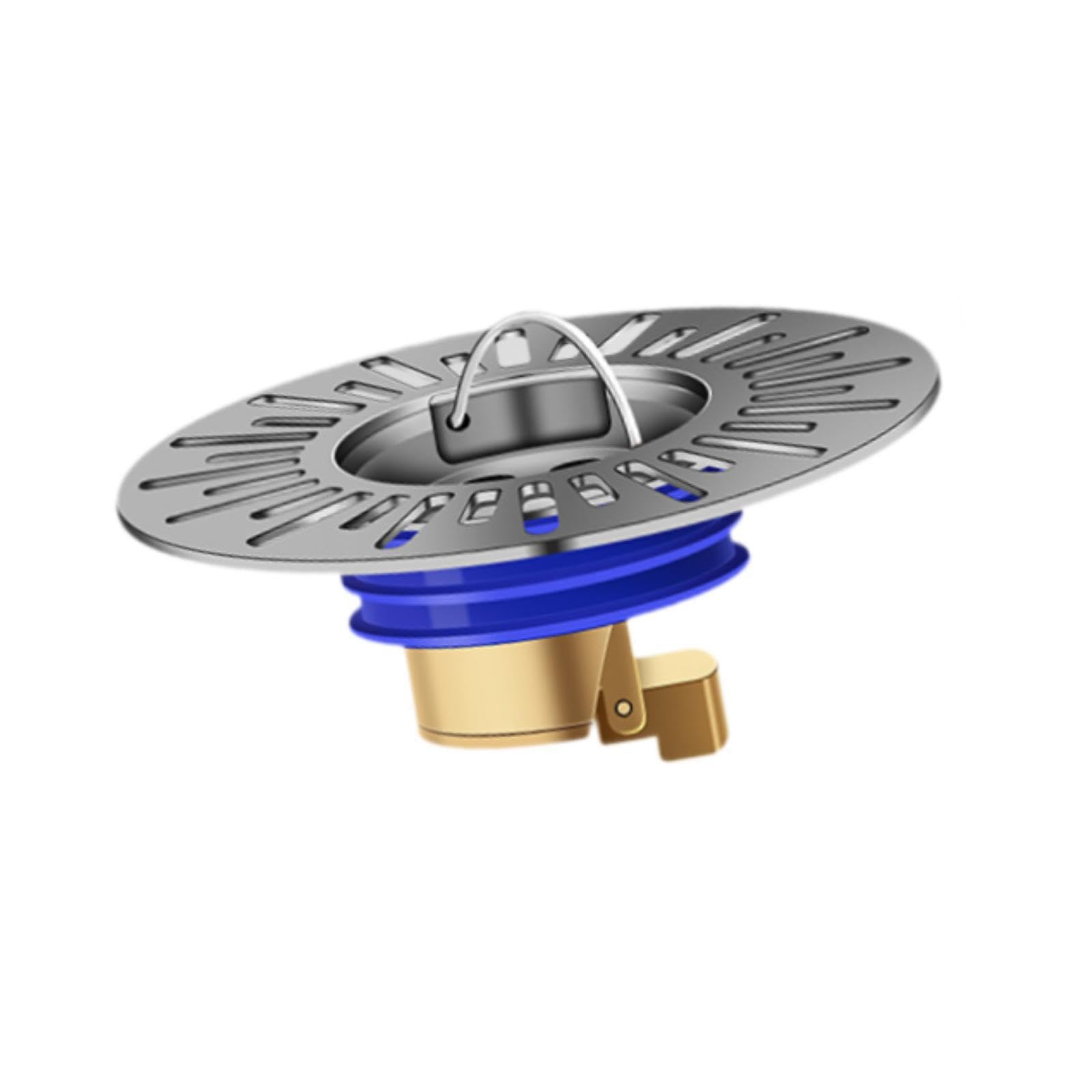 Qlecxzi Grey Bathroom Backflow Preventer Offers Odor Resistance Through Self Closing Mechanism While Ensuring Continuous Fast Drainage Function Floor Drain, Gray, 70X43mm