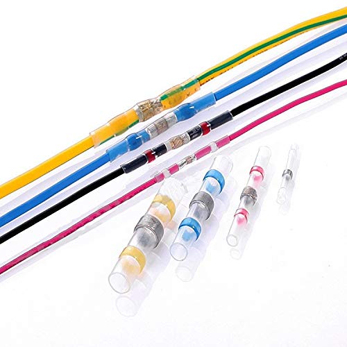 Connecteurs de câble à broche isolés bleus de 100 pièces AWG16-14 étanches