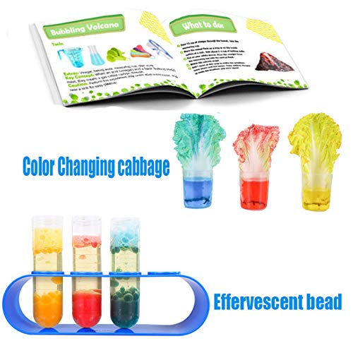 Kids Science Experiment Kit with Lab Coat Scientist Costume Dress Up and Role Play Toys Gift for Boys Girls Kids Age 5 - 11 Christmas Birthday Party