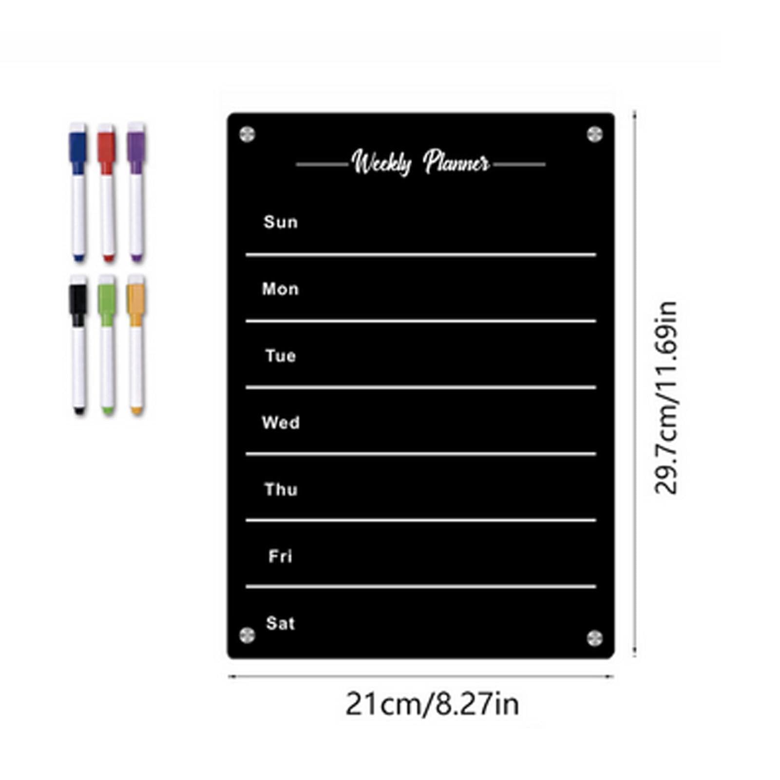 Pianificazione Pasti Lavagna Magnetica Frigorifero A3 | Calendario Settimanale E Planner Pasti | Include Pennarelli Scaldavivande Elettrico Portatile - Foto 9
