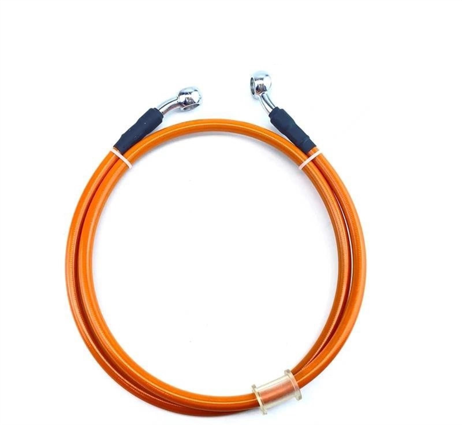 Ksxzw Orange Motorbike Part Motorbike Brake Hose Motorcycle Stainless Steel Clutch Oil Pipe Line 40Cm/400Mm(Orange)