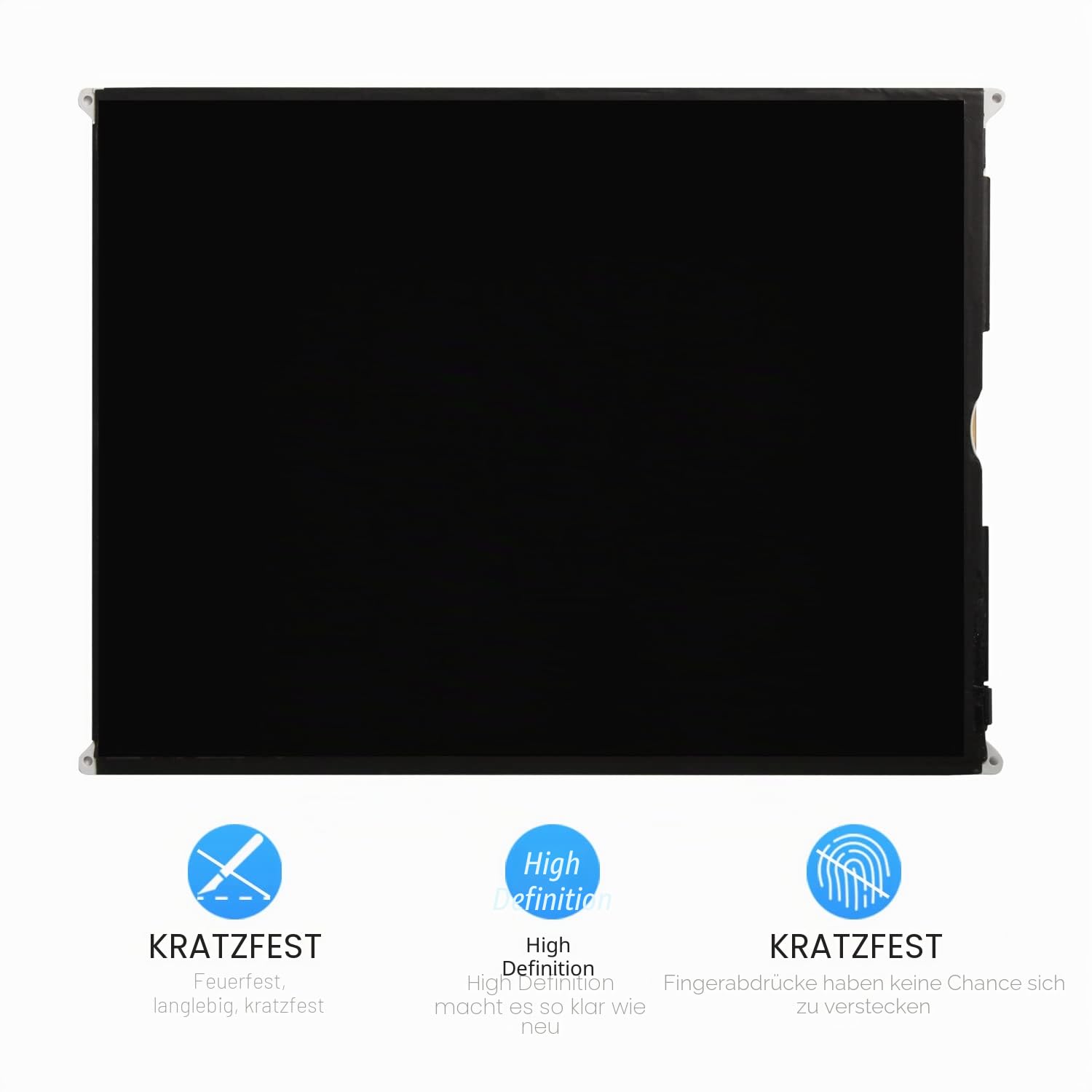 Ersatz-LCD Compatible für iPad 9 9. Generation Display Compatible für iPad 2021 10,2 Zoll Display Matrix A2602 A2603 A2604 A2605 Reparaturteile mit gehärtetem Glas Displayschutzfolie +Werkzeug